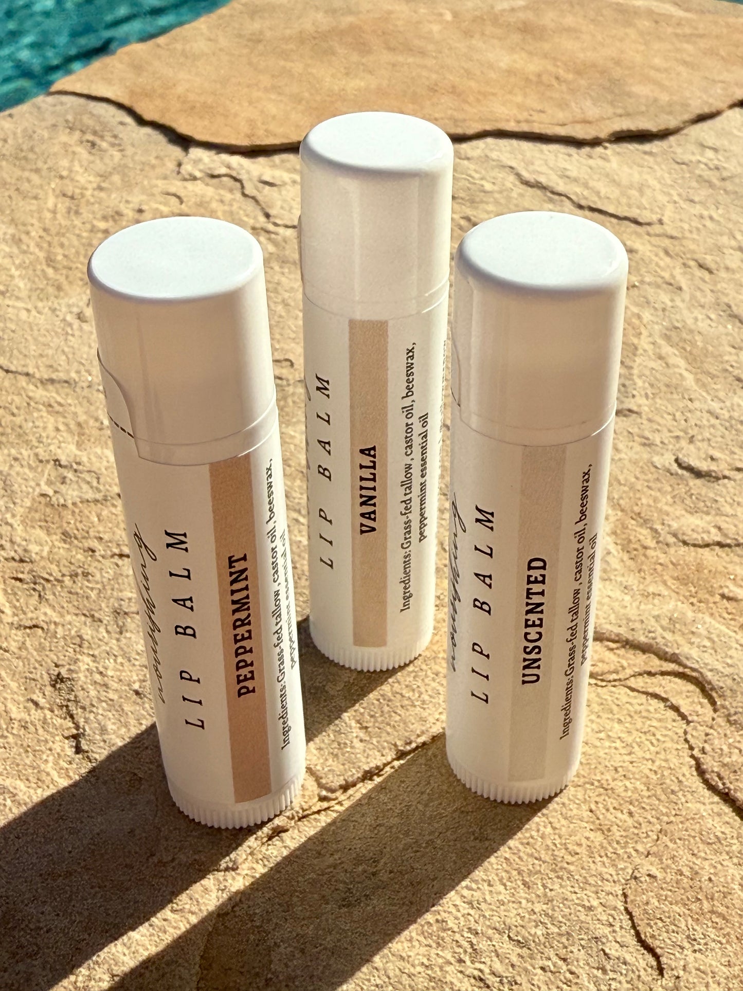 Unscented Tallow Lip Balm