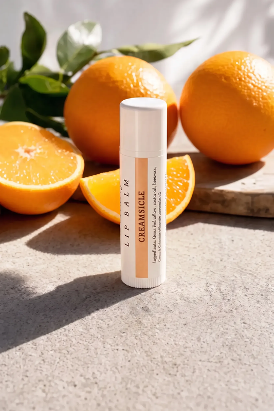 Creamsicle tallow lip balm