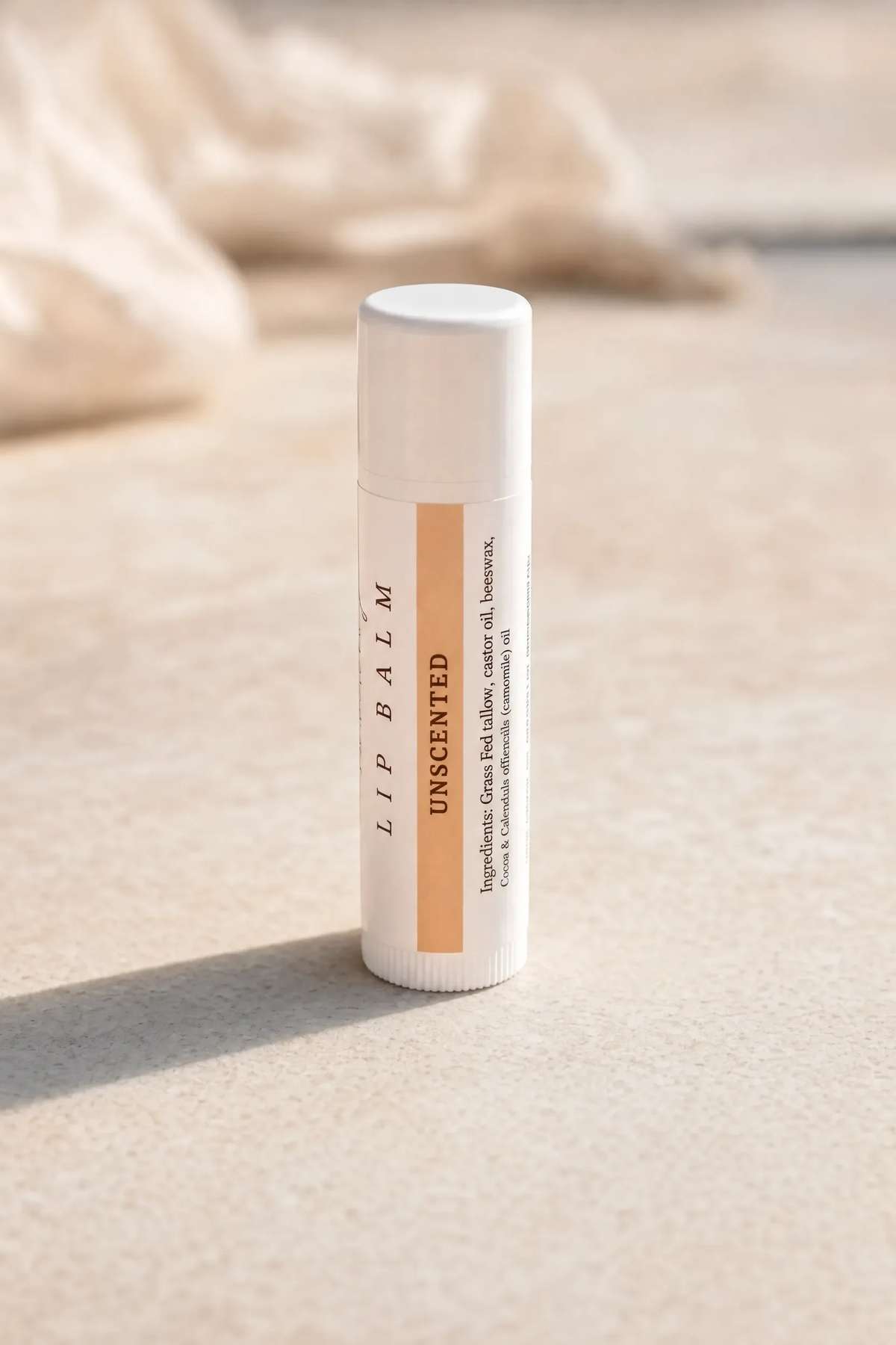 Unscented Tallow Lip Balm